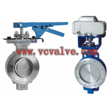 Valve papillon excentrique de type Wafer Type Steel